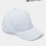 Casquette blanc Publicitaire Personnalisable à Fixation Scratch