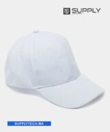 Casquette blanc Publicitaire Personnalisable à Fixation Scratch