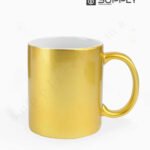 Mug doré métallisé à Effet Pailleté – Sublimation 11 oz