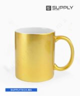 Mug doré métallisé à Effet Pailleté – Sublimation 11 oz