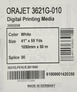 vinyle 1,05 x 50m imprimable ORAJET series 3621 - Brillant dos gris – Image 2