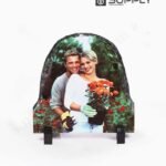 Cadre Photo demi-cercle en Ardoise Blanche pour Sublimation – SH02