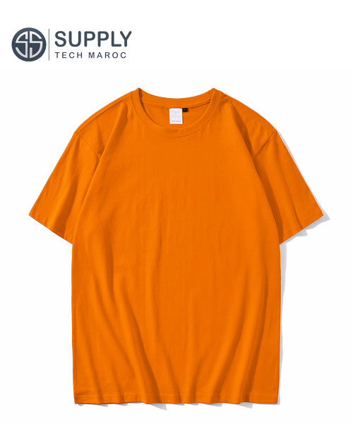 T-shirts vierges unisexe Coton col rond Orange