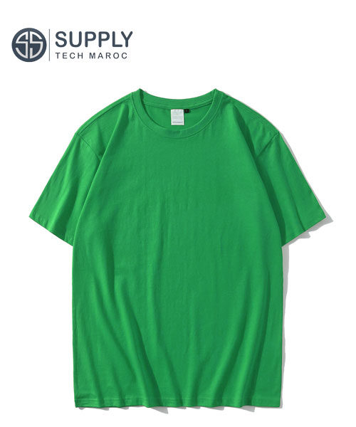 T-shirts vierges unisexe Coton col rond vert