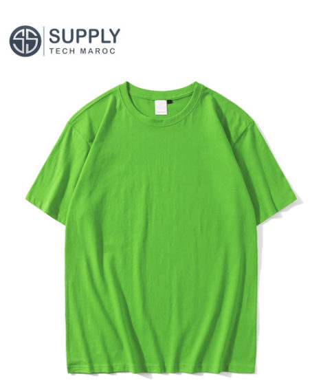T-shirts vierges unisexe Coton col rond vert pistache