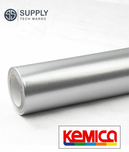 Vinyle de découpe KEMICA -Argenté Brillant -3008- 75µ -61 cm