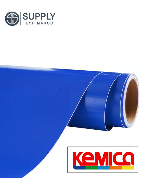 Vinyle de découpe KEMICA – Bleu roi Brillant – 3030- 75µ -61 cm