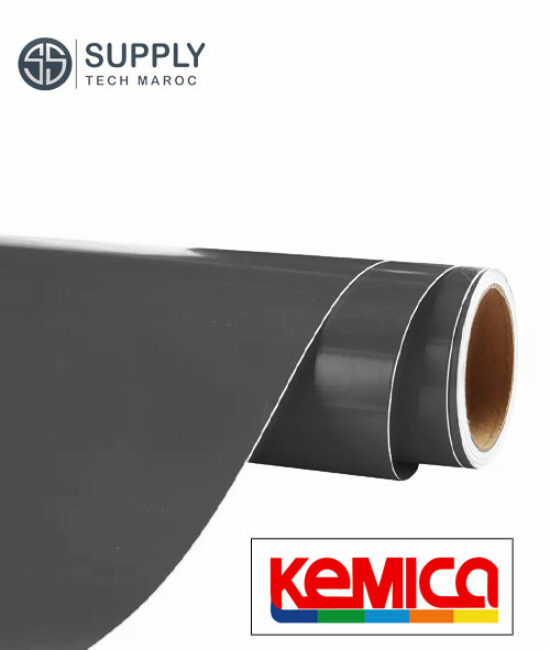 Vinyle de découpe KEMICA – Gris foncé Brillant -3050- 75µ -61 cm