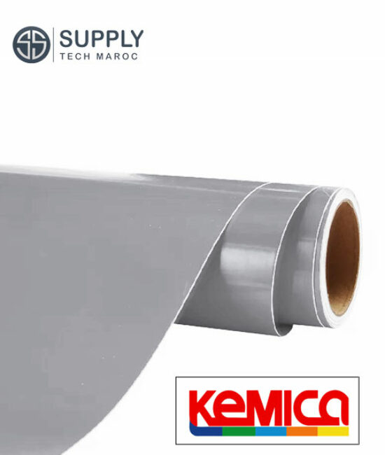 Vinyle de découpe KEMICA – Gris clair Brillant -3052- 75µ -61 cm