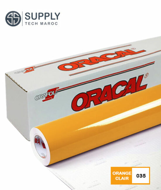 vinyle de découpe ORACAL 641 – 035 – orange clair – 75µ – 61 cm