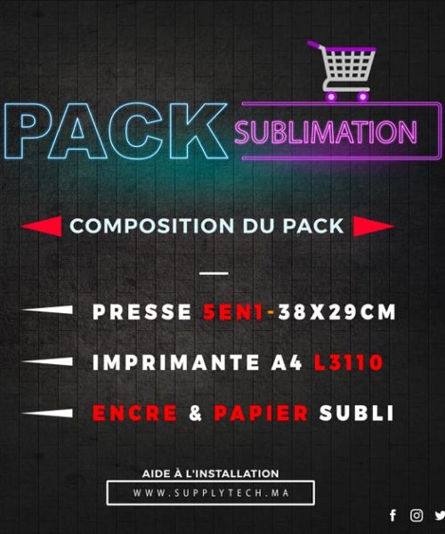 Pack de démarrage sublimation 5en1 (38x30cm)+Epson L3110 A4