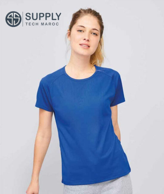 T-shirt sport effet respirant bleu roi sol’s