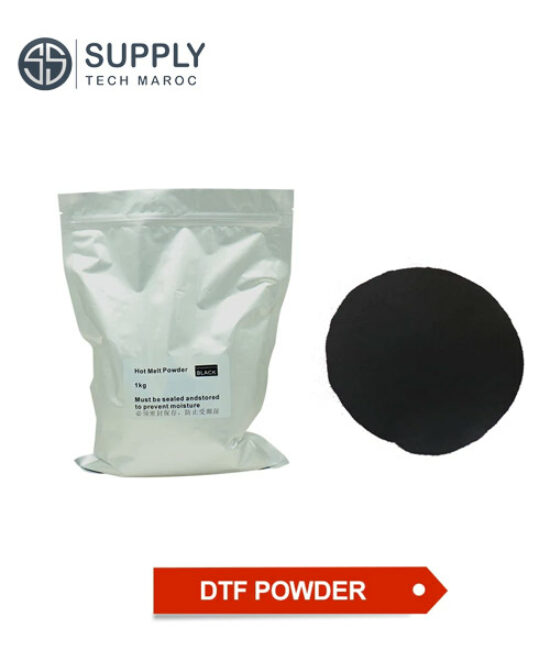 Poudre polyamide pour DTF, coloris noir, sac 1kg