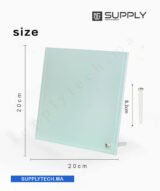 Cadre photo en verre 20x20 cm en Verre Sublimable – BL25 – Image 3