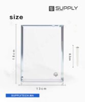 Cadre photo en verre 18x13 cm en Verre Sublimable – BL02 – Image 2