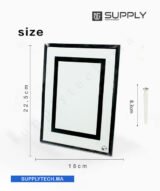 Cadre photo en verre 23x18 cm en Verre Sublimable – BL04 – Image 3