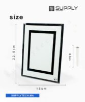 Cadre photo en verre 23x18 cm en Verre Sublimable – BL04 – Image 3