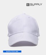 Casquette de baseball blanc avec fermeture métallique – Image 5