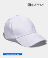 Casquette de baseball blanc avec fermeture métallique