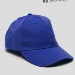 Casquette bleu roi Publicitaire Personnalisable à Fixation Scratch