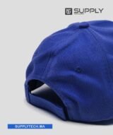 Casquette bleu roi Publicitaire Personnalisable à Fixation Scratch – Image 3