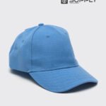 Casquette bleu ciel Publicitaire Personnalisable à Fixation Scratch