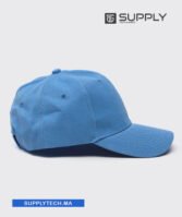 Casquette bleu ciel Publicitaire Personnalisable à Fixation Scratch – Image 4