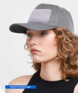 Casquette Gris a patch frontal - publicitaire sublimable – Image 4