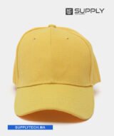 Casquette moutarde Publicitaire Personnalisable à Fixation Scratch – Image 4