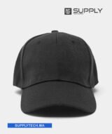 Casquette Noir Publicitaire Personnalisable à Fixation Scratch – Image 3
