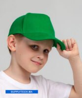 Casquette vert kids Publicitaire à Fixation Scratch – Image 3