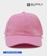 Casquette rose clair Publicitaire Personnalisable à Fixation Scratch – Image 4