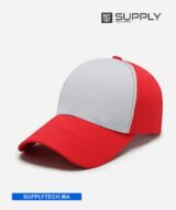 Casquette rouge sublimation - Front Blanc