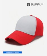 Casquette rouge sublimation - Front Blanc