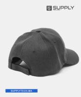 Casquette Gris foncé Publicitaire Personnalisable à Fixation Scratch – Image 5