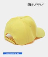 Casquette jaune Publicitaire Personnalisable à Fixation Scratch – Image 4