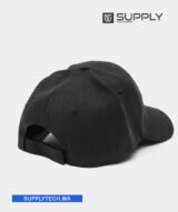 Casquette Noir Publicitaire Personnalisable à Fixation Scratch – Image 5
