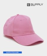 Casquette rose clair Publicitaire Personnalisable à Fixation Scratch