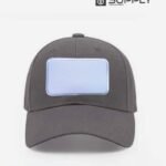 Casquette Gris a patch frontal - publicitaire sublimable
