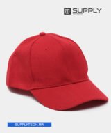 Casquette rouge Publicitaire Personnalisable à Fixation Scratch