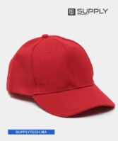 Casquette rouge Publicitaire Personnalisable à Fixation Scratch