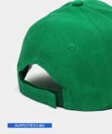 Casquette vert Publicitaire Personnalisable à Fixation Scratch – Image 2