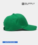 Casquette vert Publicitaire Personnalisable à Fixation Scratch – Image 4