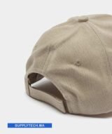 Casquette beige Publicitaire Personnalisable à Fixation Scratch – Image 2