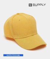 Casquette moutarde Publicitaire Personnalisable à Fixation Scratch