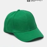 Casquette vert Publicitaire Personnalisable à Fixation Scratch