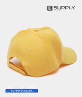 Casquette moutarde Publicitaire Personnalisable à Fixation Scratch – Image 3