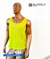 Chasuble Adulte en Polyester Mesh - Jaune Fluo