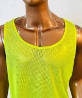Chasuble Adulte en Polyester Mesh - Jaune Fluo – Image 2