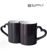Lot de deux mugs noires magiques - Sublimation